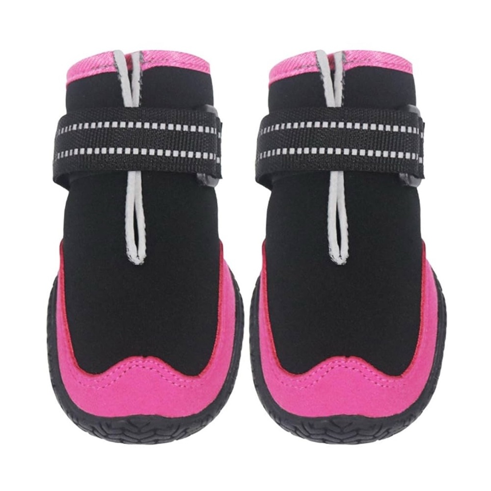 Dogs Black and Pink Shoes